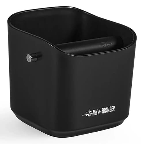 MHW – 3BOMBER Coffee Espresso Square Knock Box 1.2L (Black)