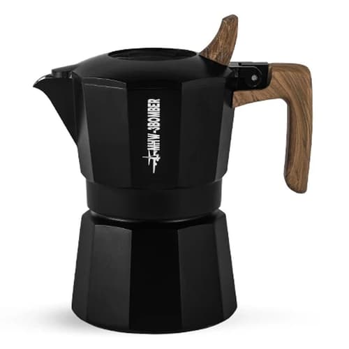 MHW – 3BOMBER Double Valve Moka Pot Black 100ml