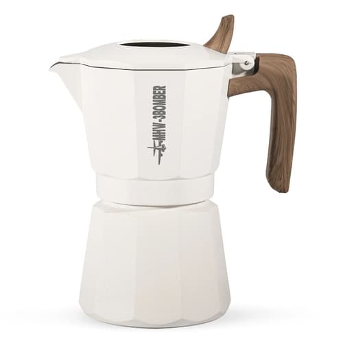 MHW – 3BOMBER Double Valve Moka Pot White 180ml