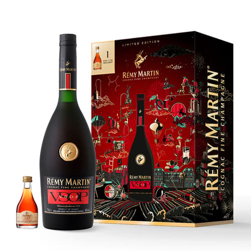 REMY MARTIN VSOP Festive Gift Box With 1738 Accord Royal Miniature