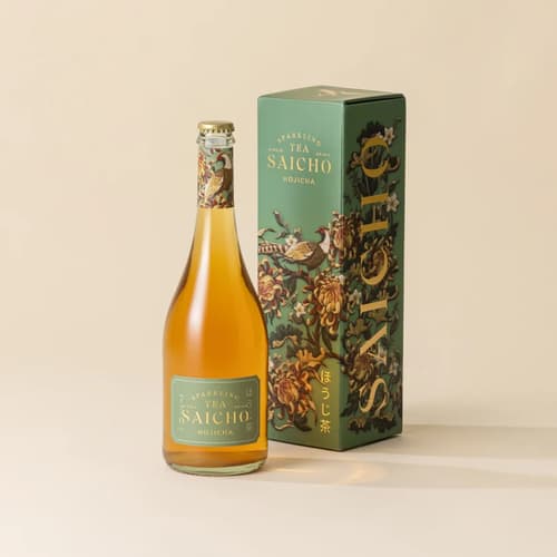 Saicho Hojicha Sparkling Tea Gift Box 0% 750ml