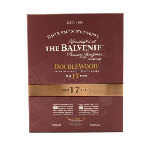 THE BALVENIE 17 Year Old Doublewood Single Malt Whisky Gift Set