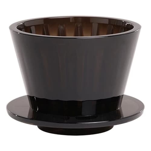 TIMEMORE Crystal Eye B75 Cake Shape Coffee Dripper Crystal Black