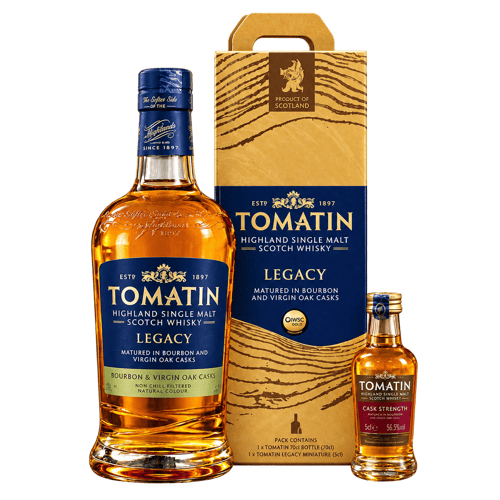 TOMATIN LEGACY VAP + TOMATIN CASK STRENGTH MALT 5CL (MINIATURE)
