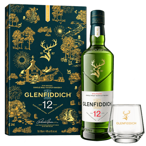 The Glenfiddich 12 Year Old Limited Edition Design Gift Pack With One Glass 2026