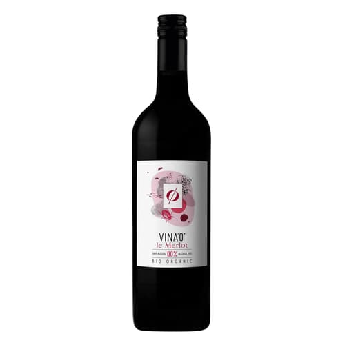 VINA’0° Le Merlot Organic Alcohol Removed Wine