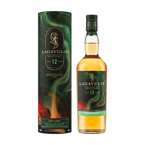 Lagavulin 12 Year Old Special Releases 2025 Grain & Embers 700ml bottle and presentation box