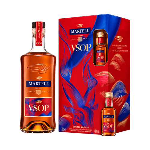 Martell VSOP CNY 2027 Limited Edition Gift Set with Martel VSOP CNY 2027 Limited Edition Miniature 3 cl 40%