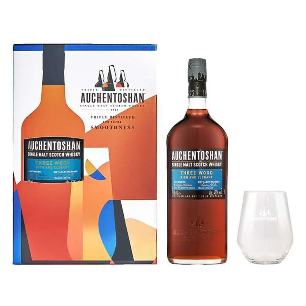 Auchentoshan Three Woods Rich and Elegant Gift Pack