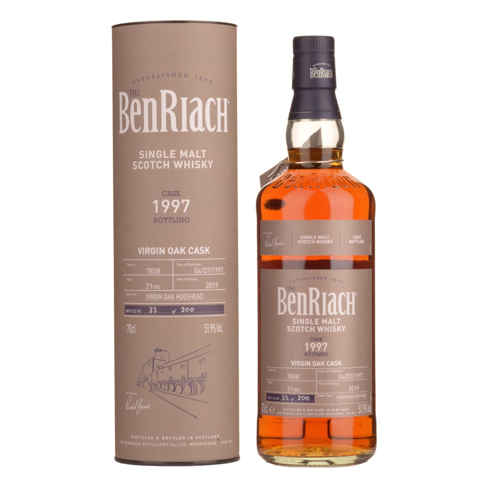 BENRIACH 21 Year Old 1997 Virgin Oak Cask #7858
