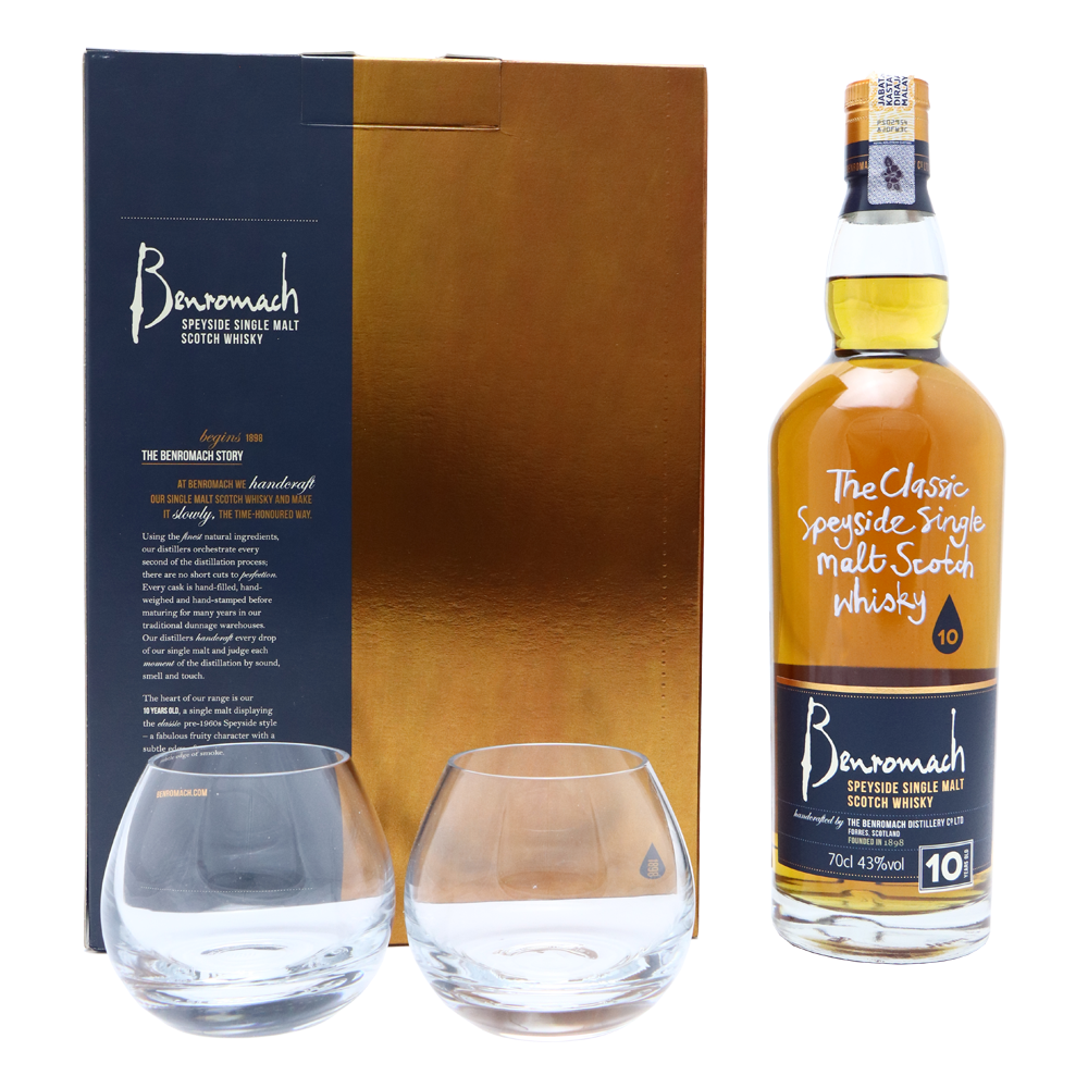 BENROMACH 10 YO with Glasspack
