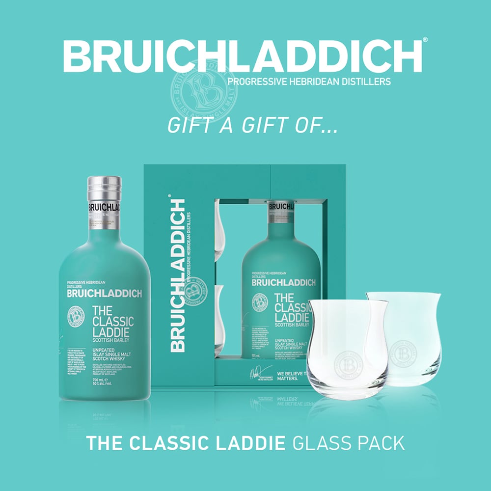 BRUICHLADDICH The Classic Laddie Glass Pack