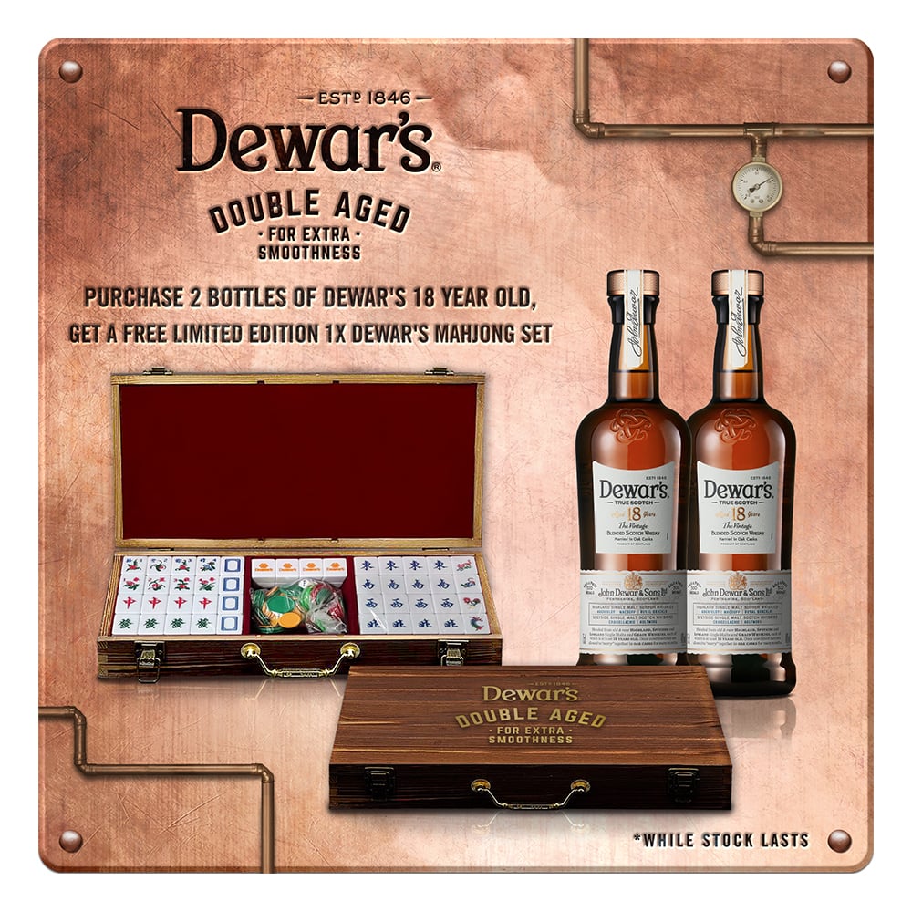 Dewar’s 18 Year Old With Mahjong Set