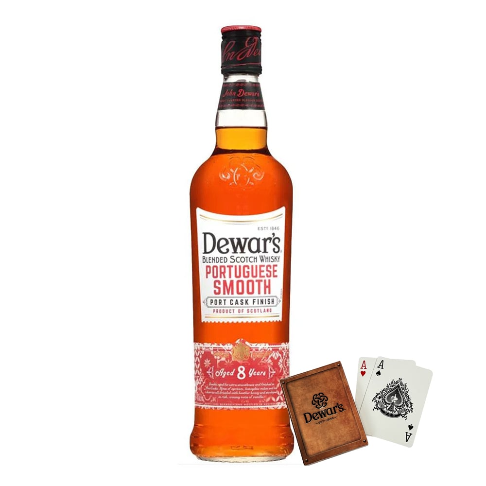 Dewar’s 8 Portuguese Smooth Port Cask Finish with Poker Card
