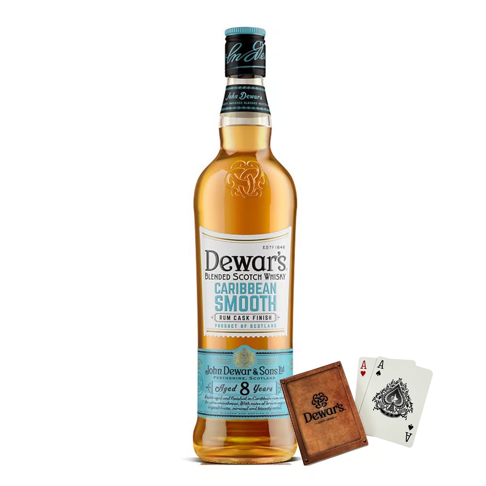 Dewar’s Caribbean Smooth 8 Year Old with Poker Card