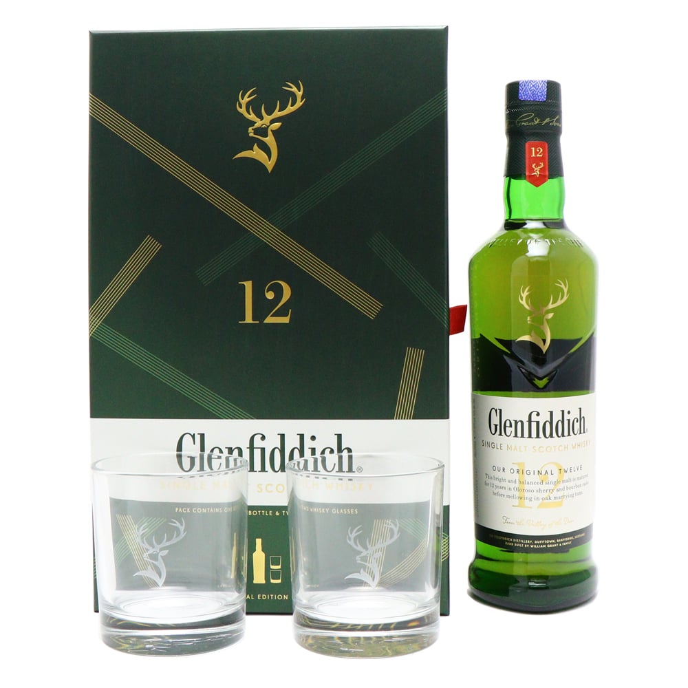 GLENFIDDICH 12 Year Old Gift Pack With Glass 1