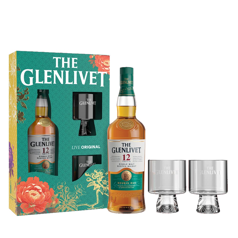 GLENLIVET 12 Year Old Single Malt Gift Pack 2025