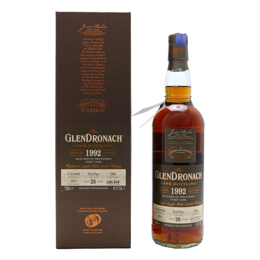 Glendronach 26 Year Old 1992 Single Cask #5896 Port Pipe (Batch 17)