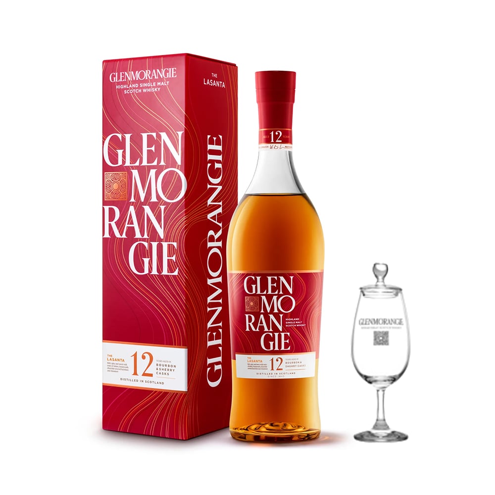 Glenmorangie Lasanta 12 years Scotch Whisky With Glass
