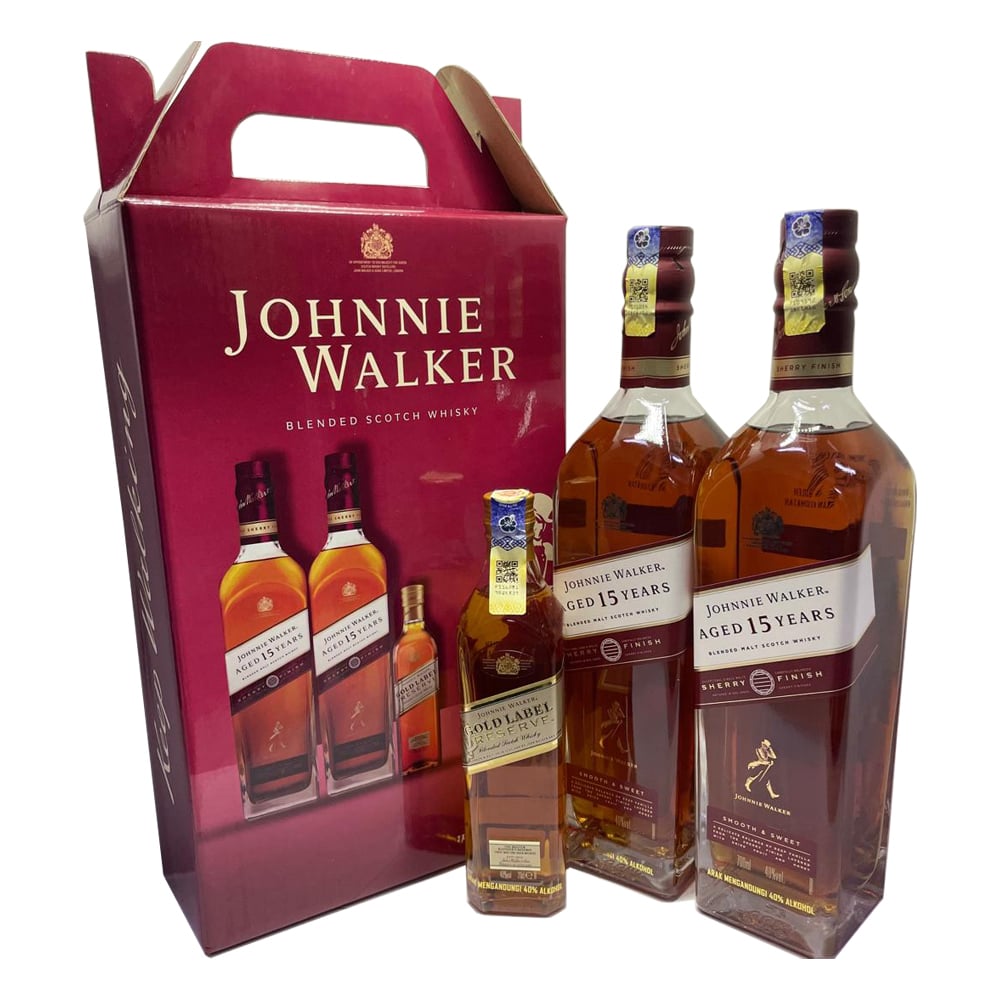 JOHNNIE WALKER Aged 15 Year Old Sherry Combo Set