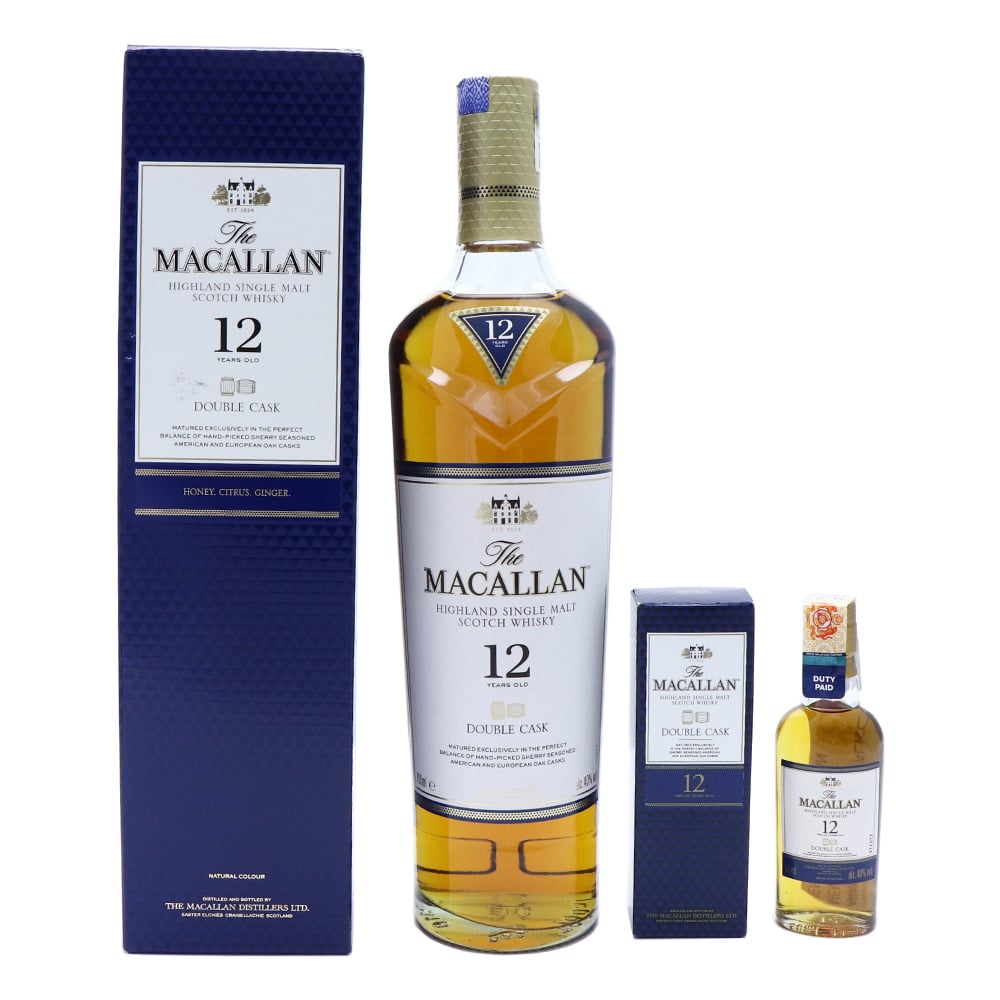 MACALLAN 12 Year Old Double Cask With Miniature
