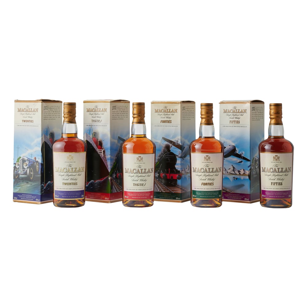 MACALLAN Travel Decades Series (1920s, 1930s, 1940s, 1950s)