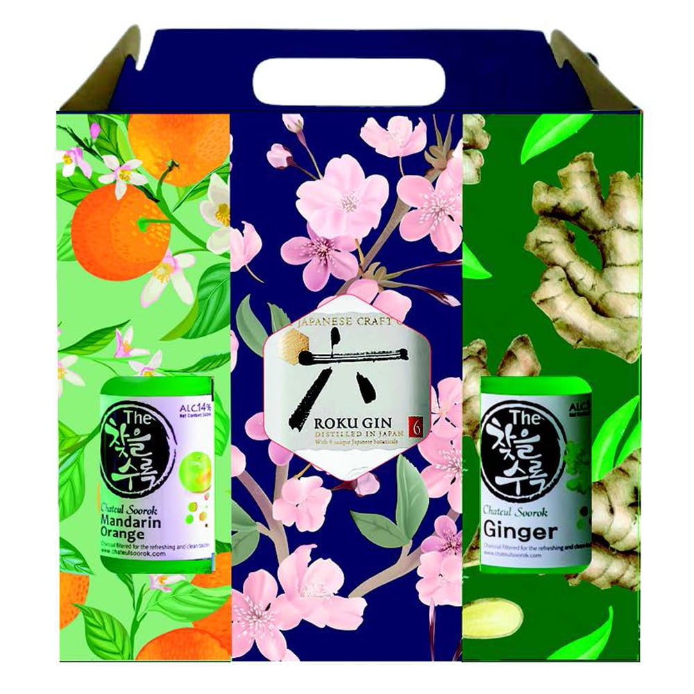 ROKU Gin with 2 Soju Gift Set