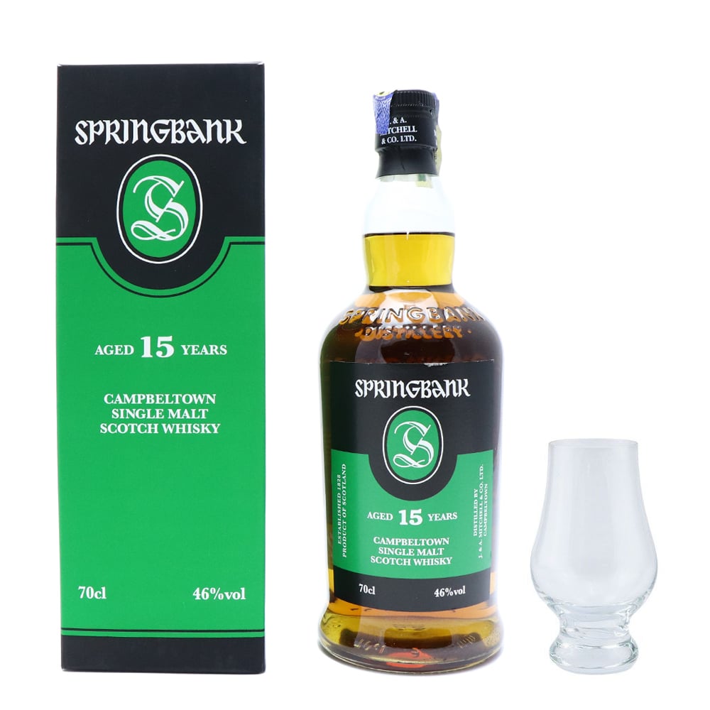 SPRINGBANK 15 Year Old with glass