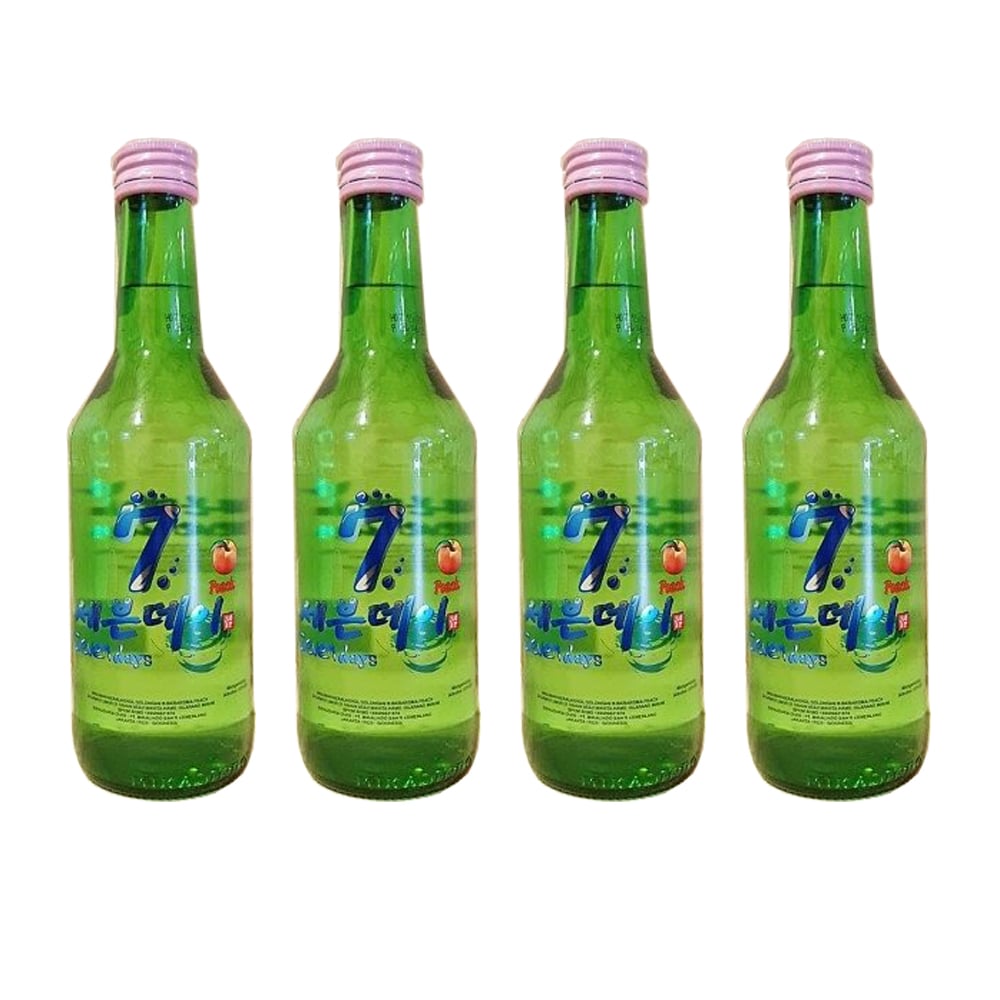 Seven Days Peach Soju ( 4 in 1 ) Set