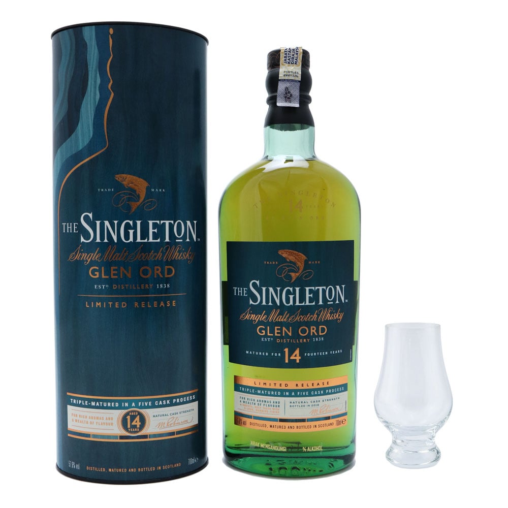THE SINGLETON Glen Ord 14 Year Old With Glass