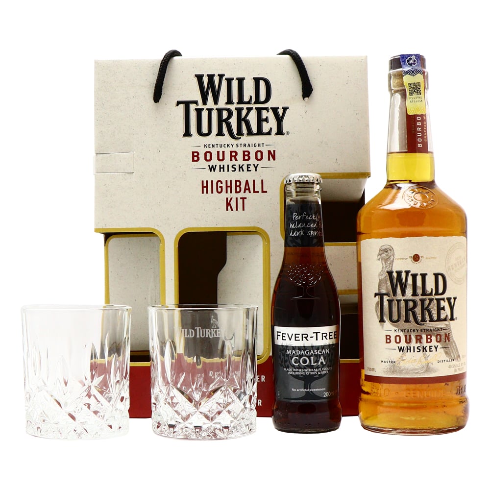 WILD TURKEY 81 Proof Bourbon Gift Set