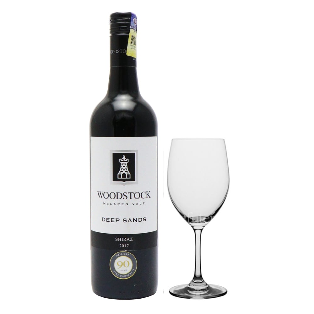 WOODSTOCK Deep Sands Shiraz With Glass